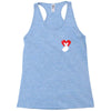 love more pocket Racerback Tank