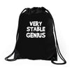 very stable genius Drawstring Bags