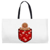christmas cookie pocket Weekender Totes
