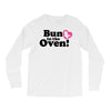 Bun in the Oven with Heart Baby Girl Long Sleeve Shirts