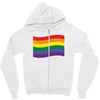 Rainbow Flag Zipper Hoodie