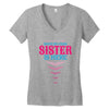 Have No Fear Sister Is Here Women's V-Neck T-Shirt