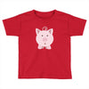 cute surprised pig pig Toddler T-shirt