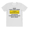 Under Construction Personalize Baby All Over Women's T-shirt
