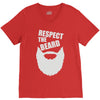 respect the beard (2) V-Neck Tee
