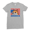 doge bless america Ladies Fitted T-Shirt