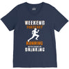 weekend forecast running V-Neck Tee