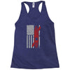 kayak american flag Racerback Tank