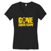 gone squatchin Women's V-Neck T-Shirt