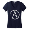 atheist atheism atheismus Women's V-Neck T-Shirt