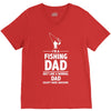 i'm a fishing dad   daddy V-Neck Tee