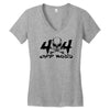 4x4 big skull head  off road Women's V-Neck T-Shirt