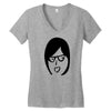 crazy girl Women's V-Neck T-Shirt