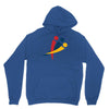 red blu yellow Unisex Hoodie