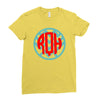 chevron circle Ladies Fitted T-Shirt
