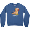 yoga pug exhale Crewneck Sweatshirt