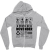 Born In November Zipper Hoodie