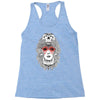 girl and skull Racerback Tank