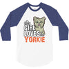 This Girl Loves Siberian Husky 3/4 Sleeve Shirt