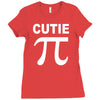 cutie pi t shirt medium funny nerdy geeky math sex humor cute awesome Ladies Fitted T-Shirt