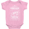 Vintage Aged To Perfection 1978 Baby Onesie