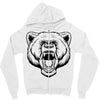 angry bear head Zipper Hoodie