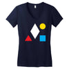 clean bandit shapes geometric Women's V-Neck T-Shirt