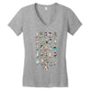 shakespeare a z Women's V-Neck T-Shirt