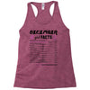 December Girl Facts Capricorn Racerback Tank