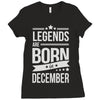 legends are born in december Ladies Fitted T-Shirt