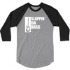 bass guitar funny music t shirt slappin da bass t shirt gifts for dad 3/4 Sleeve Shirt