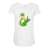 snake anime Maternity Scoop Neck T-shirt
