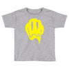 melting acid smiley face Toddler T-shirt