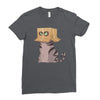 cat in the box! Ladies Fitted T-Shirt