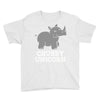chubby unicorn rhino Youth Tee