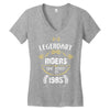 legendary riders are born in 1985 Women's V-Neck T-Shirt