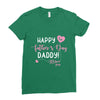 Happy Fathers Day Daddy Ladies Fitted T-Shirt