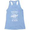 knitting makes me happy you not so much Racerback Tank