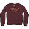 sassy with roses Crewneck Sweatshirt