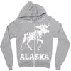 Alaska Deer Rudolph Zipper Hoodie