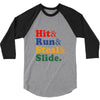 Hit Run Steal  Slide 3/4 Sleeve Shirt