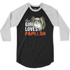 This Girl Loves Her Papillon 3/4 Sleeve Shirt