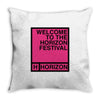 welcome to the horizon festival Throw Pillow
