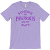 someone left paw prints on my heart T-Shirt
