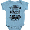 Super Cool Grammy Of A Freaking Awesome Grandson Baby Onesie