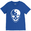 yin yang skull (2) V-Neck Tee