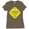 warning may...talking about fishing Ladies Fitted T-Shirt
