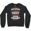 Super Cool Daddy Of A Freaking Awesome Son Crewneck Sweatshirt
