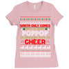 Santa Only Comes Once A Year Pop Pop Is Always Here To Cheer Ladies Fitted T-Shirt