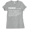 Feminism Noun Ladies Fitted T-Shirt